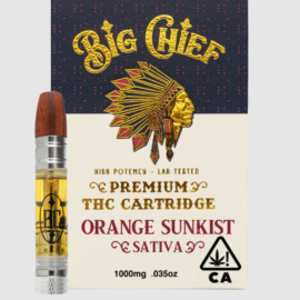 Orange Sunkist Big Chief cart